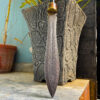 Handmade Damascus Blade Spear, 36" Multi colour Spear