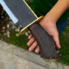 Ramboo Bowie, 26" Damascus blade handle made of Stag Horn.