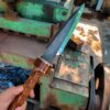 Handmade Damascus Blade Spear, 32" Rose Wood  Spear