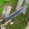 Ramboo Bowie, 26" Damascus blade handle made of Stag Horn.